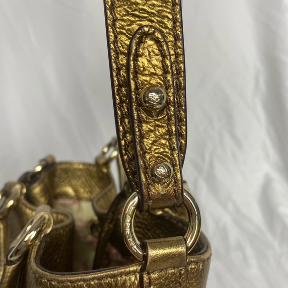 SOLD - Like New RARE Color Lancel Paris Leather Bucket Bag in  Gold - Picture 8 of 16